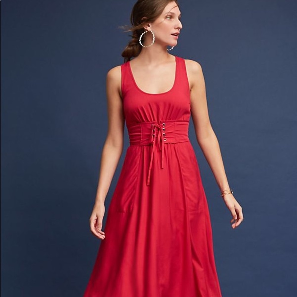 Anthropologie corset dress